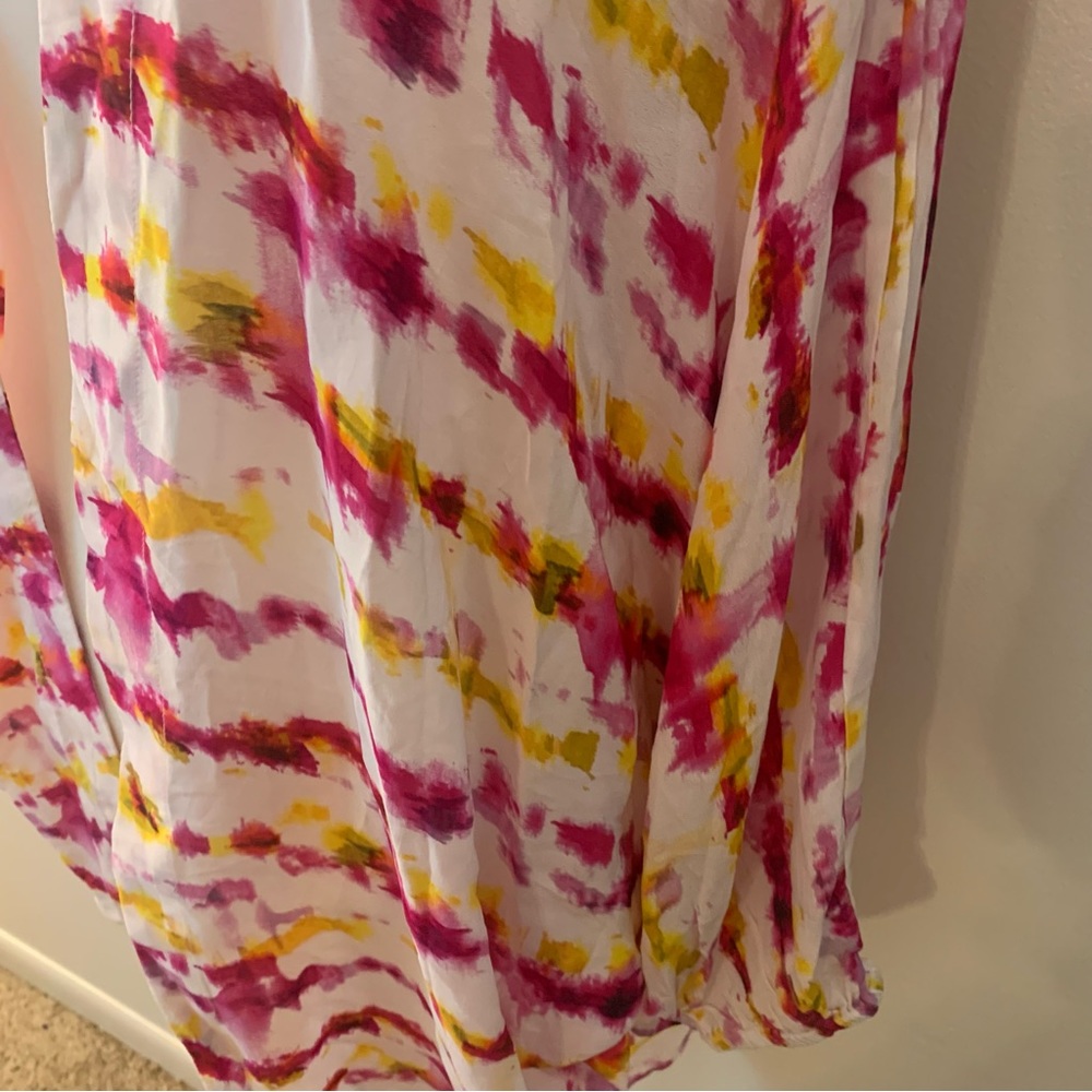Anthropologie Tye Dye Combo Colorful Kimono Wrap - Picture 8 of 11